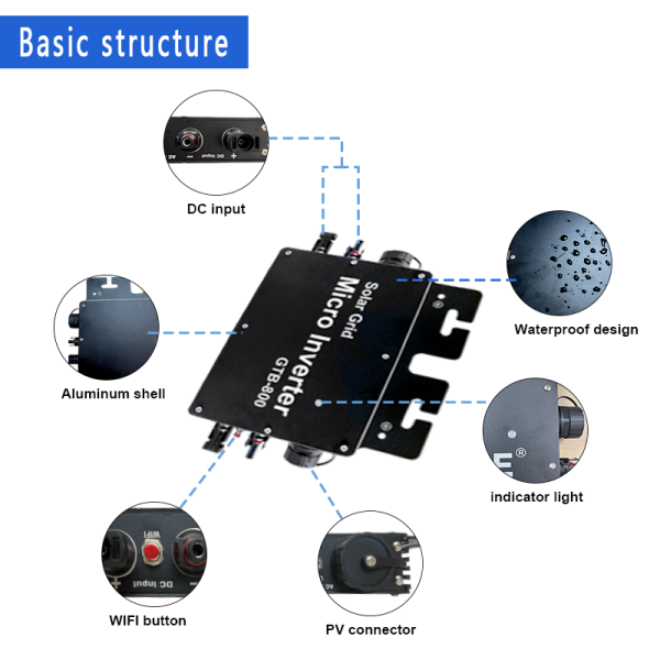 Hueno Solar Hybrid Solar Inverter for Battery-Powered Homes 800W Affordable Hybrid Solar Inverter for Efficient Energy Solutions - Image 4